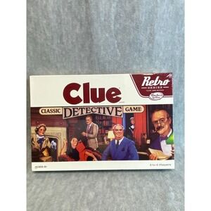Clue Retro Series 1986 Edition Classic Detective Game Hasbro Gaming Ages 8+ NEW